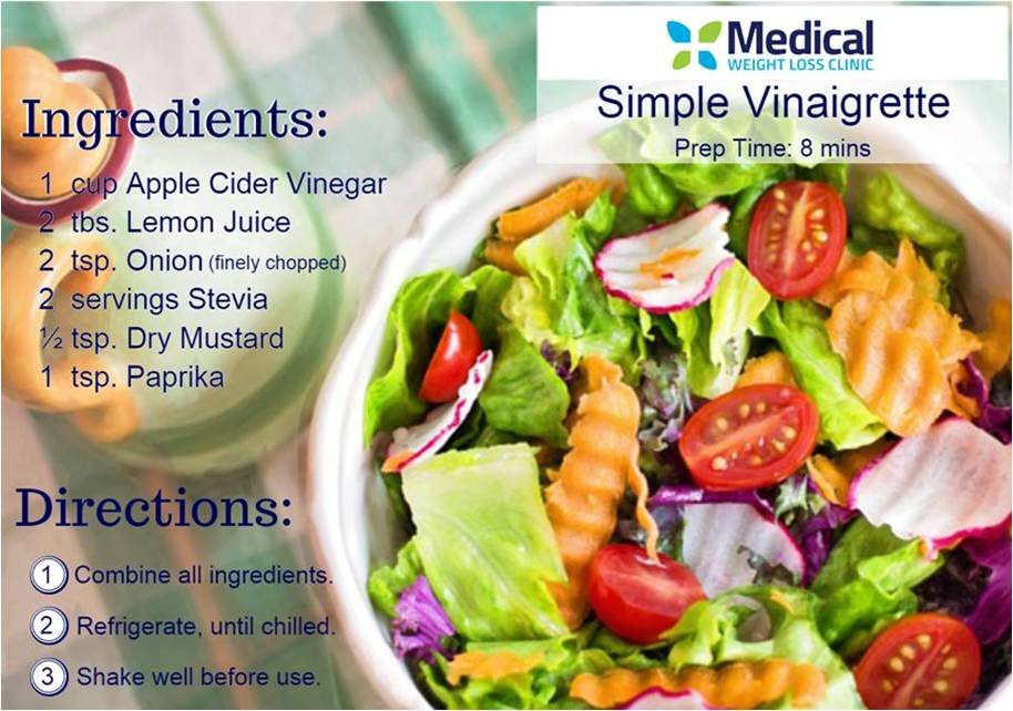 Simple Vinaigrette Recipe — Medical Weight Loss Clinic